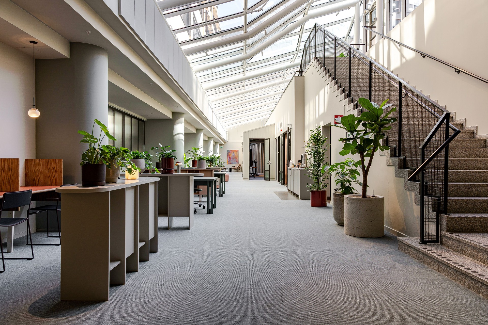 GG22 coworking och grön innergård i Hagastaden